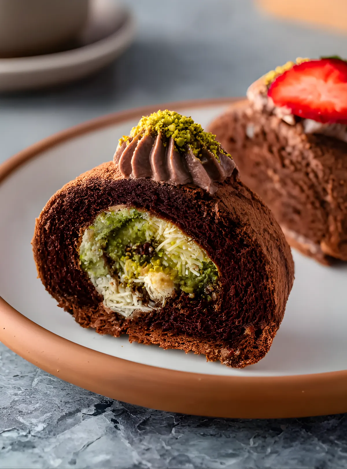 Chocolate pistachio bread