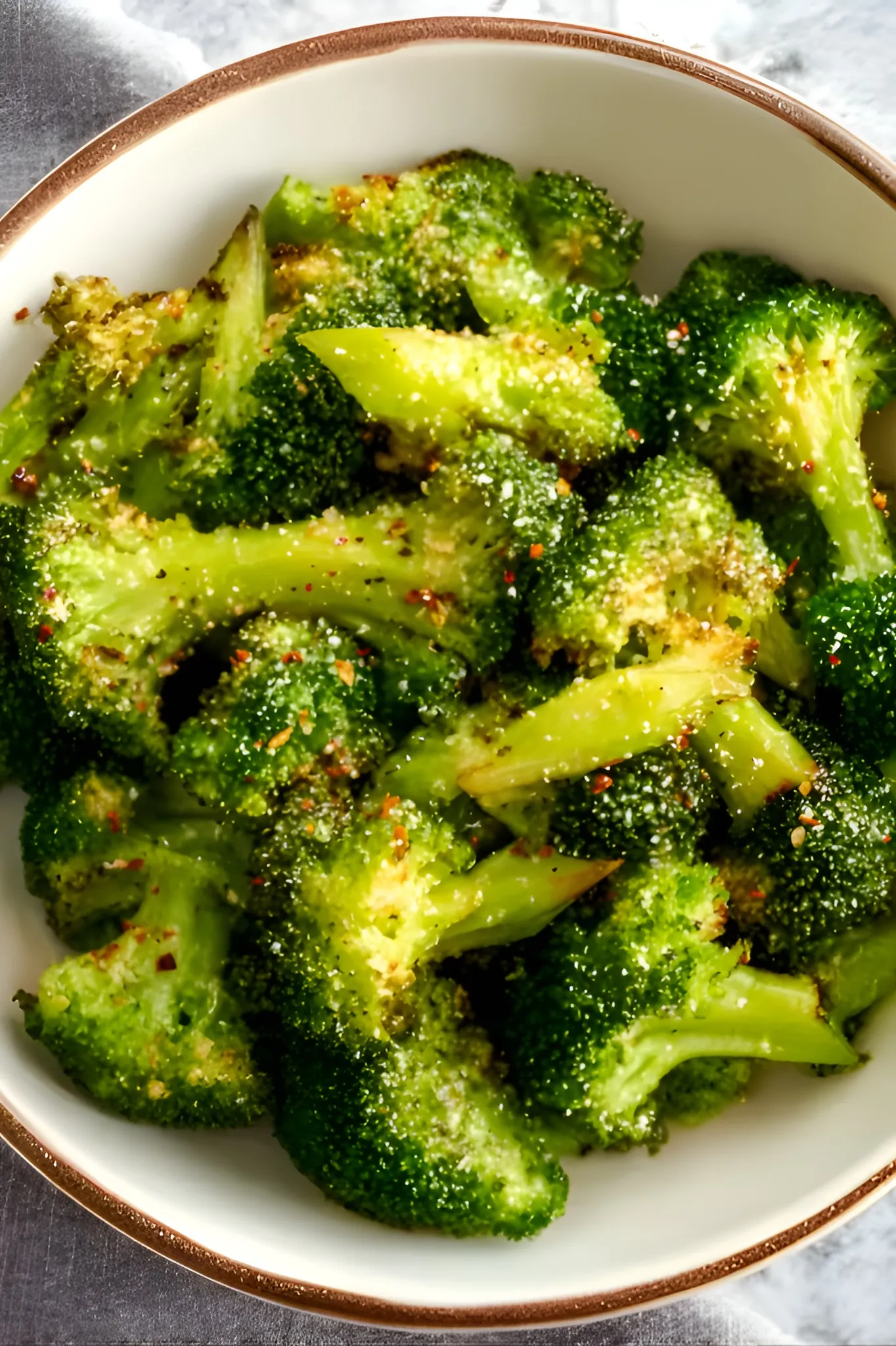 Crispy seasoned broccoli