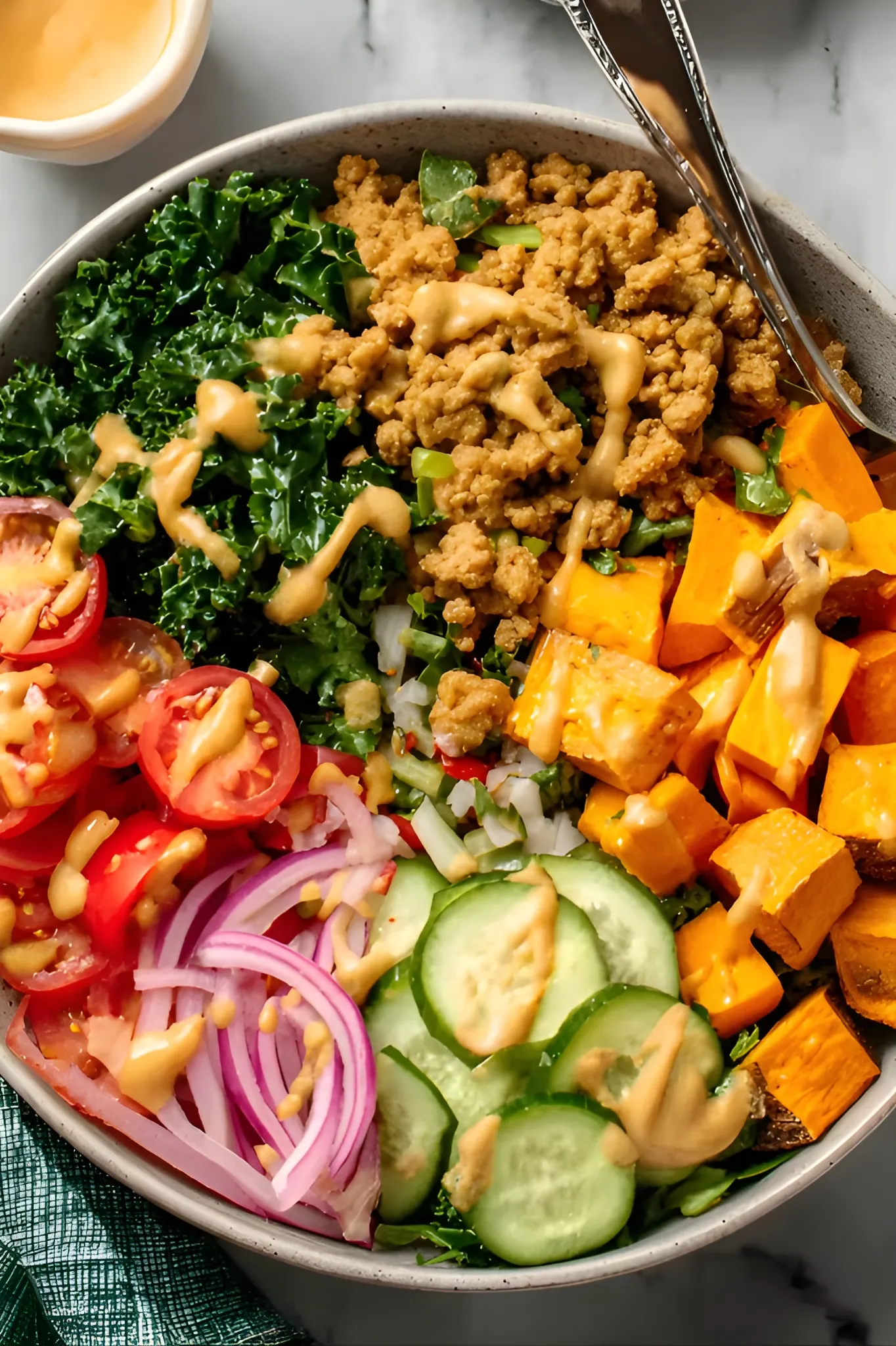 Healthy turkey bowl