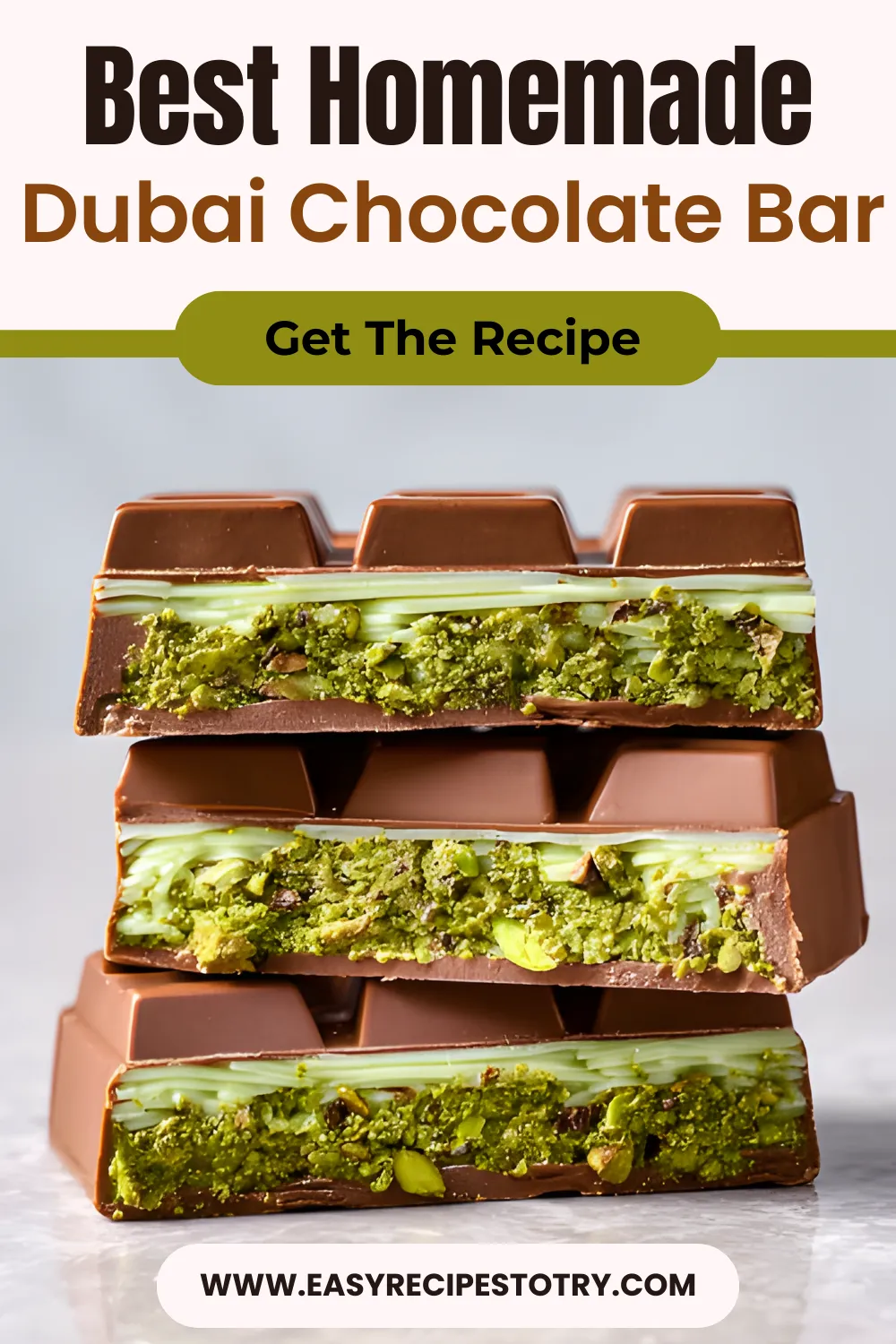 Homemade Dubai Chocolate Bar