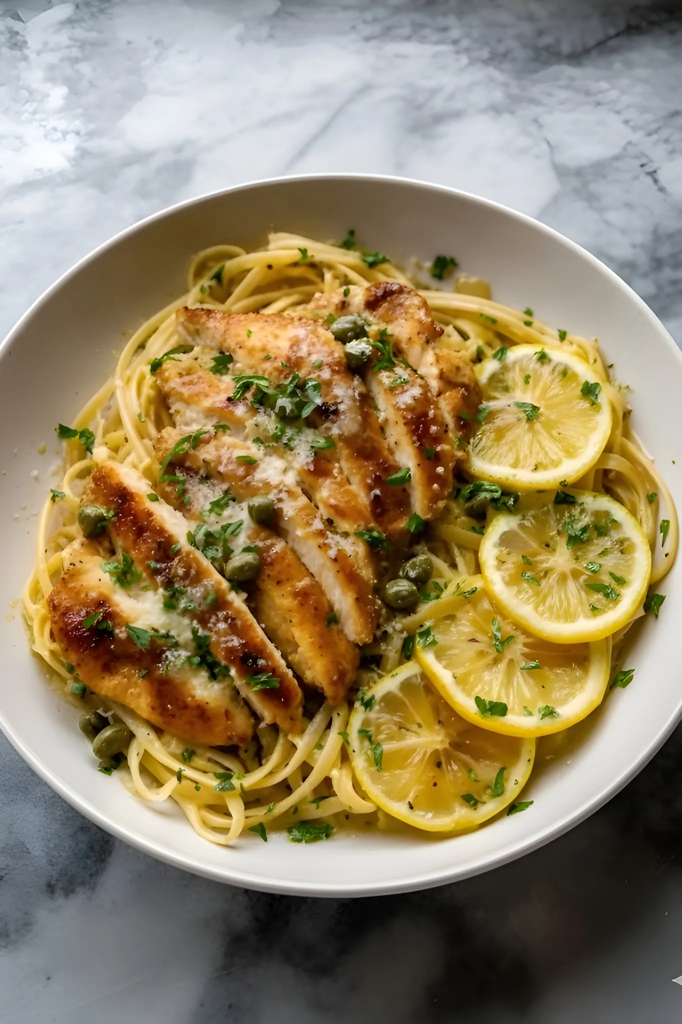 Lemon chicken piccata