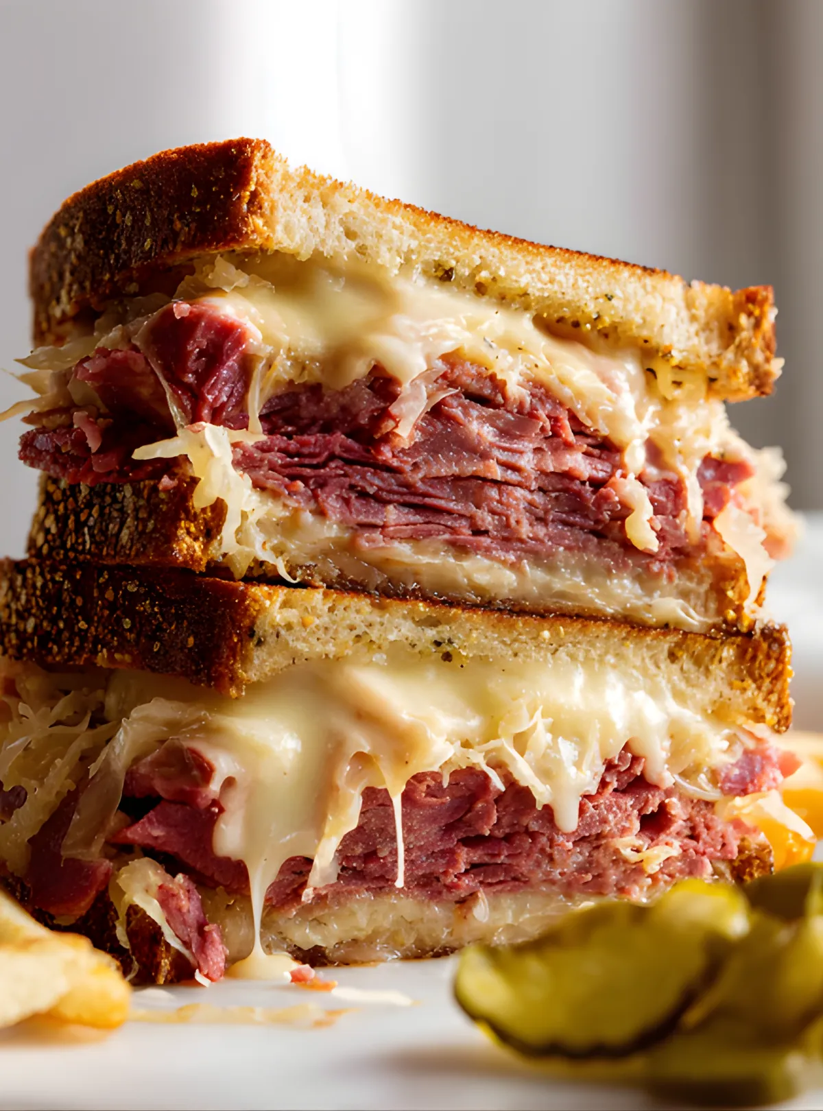 Melty pastrami sandwich