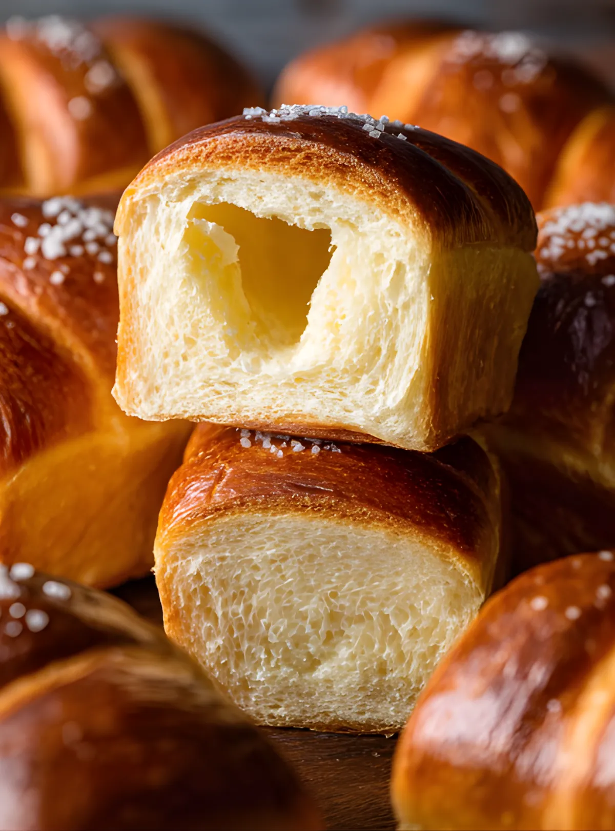 Salt bread cross section