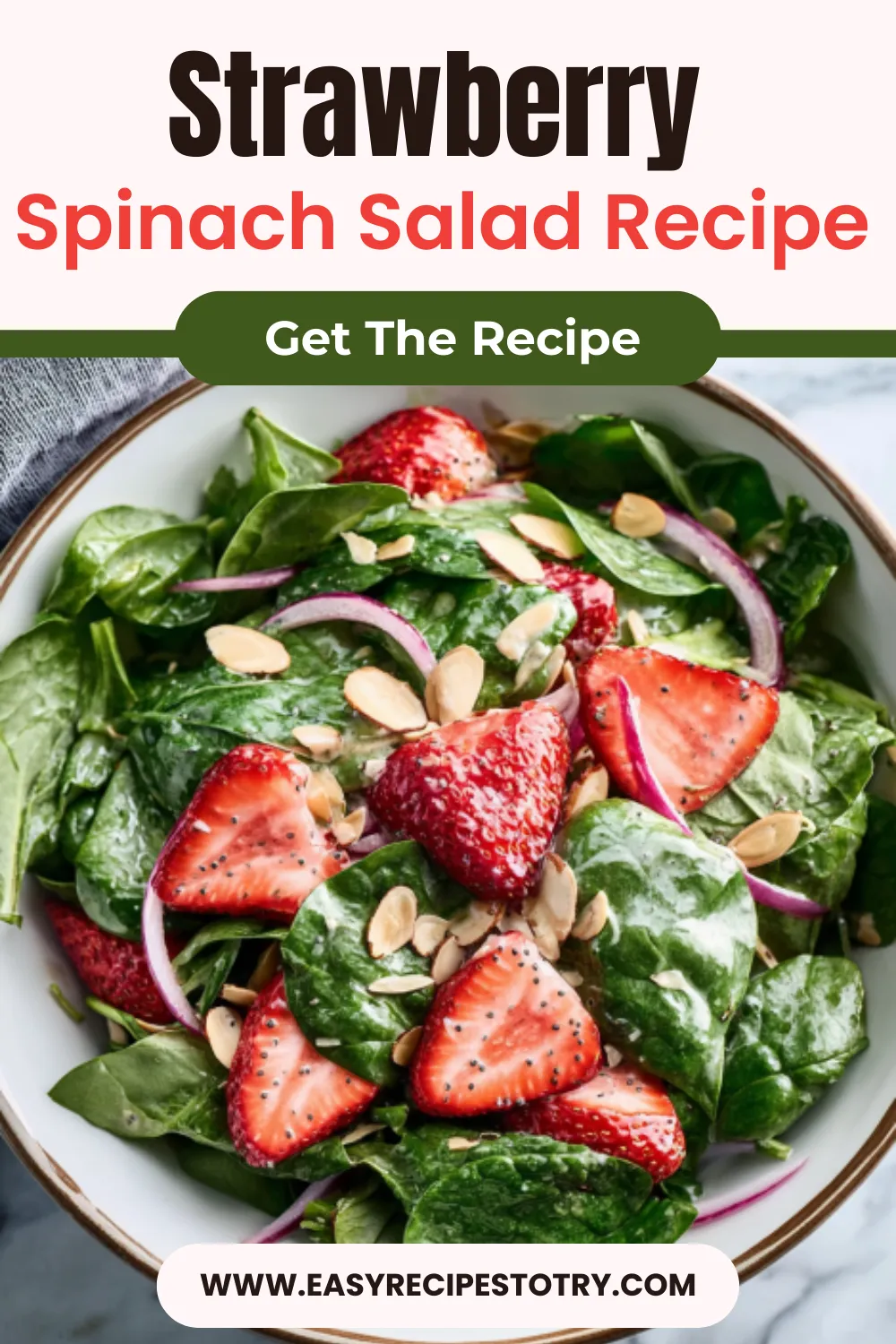 Strawberry Spinach Salad with Poppyseed Dressing recipe