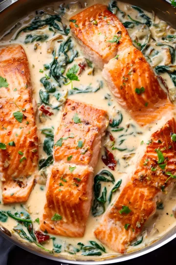 Creamy Tuscan salmon