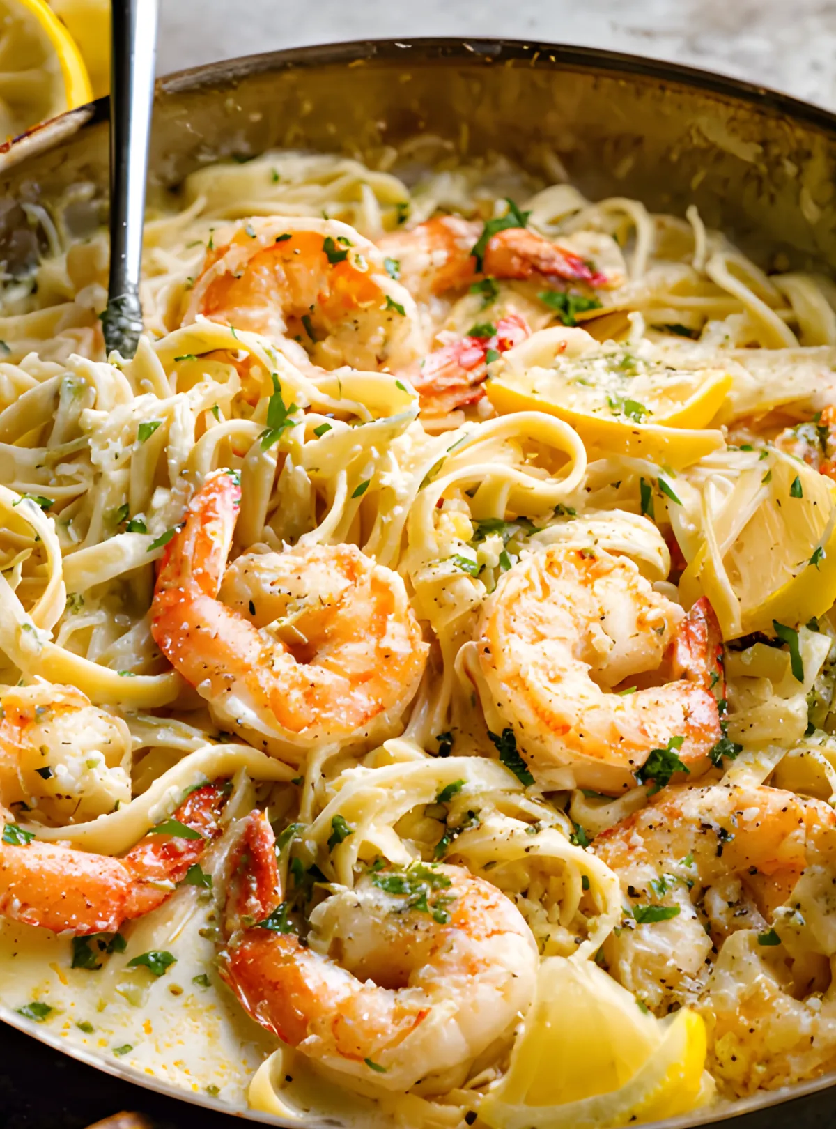 Creamy shrimp