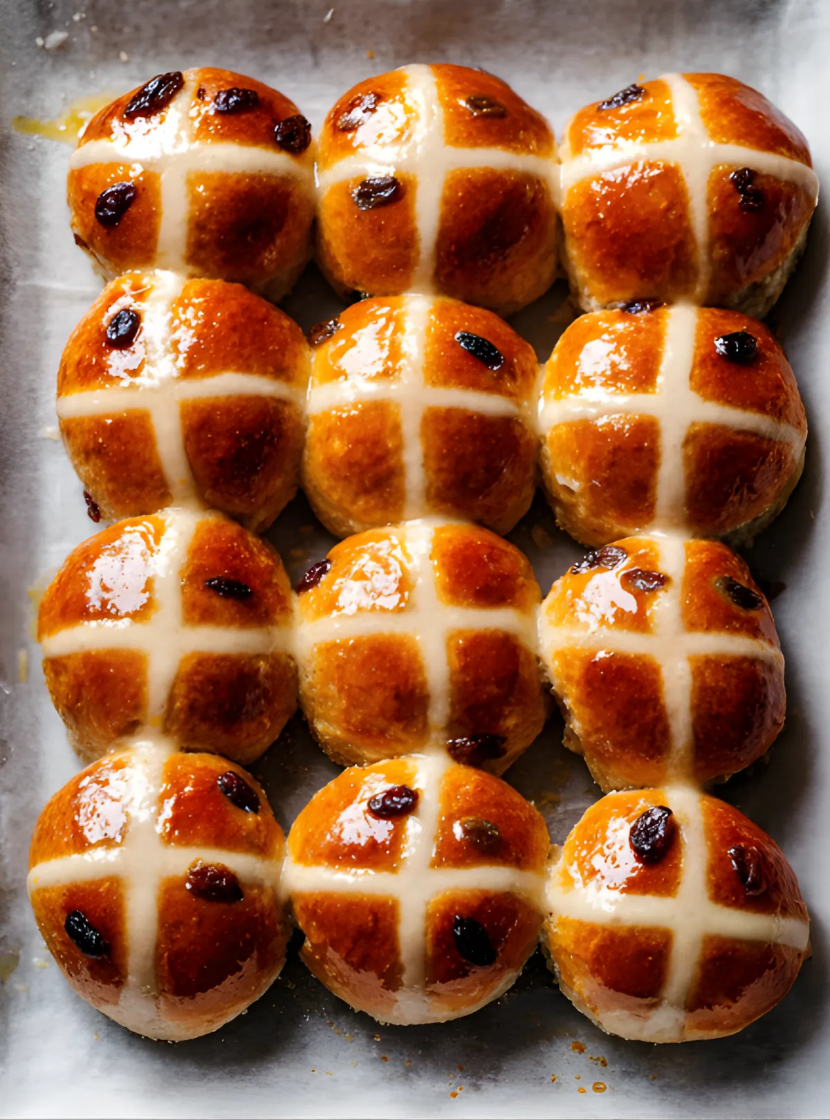 Hot cross buns tray