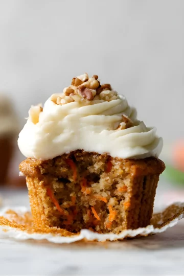 Moist carrot cupcake
