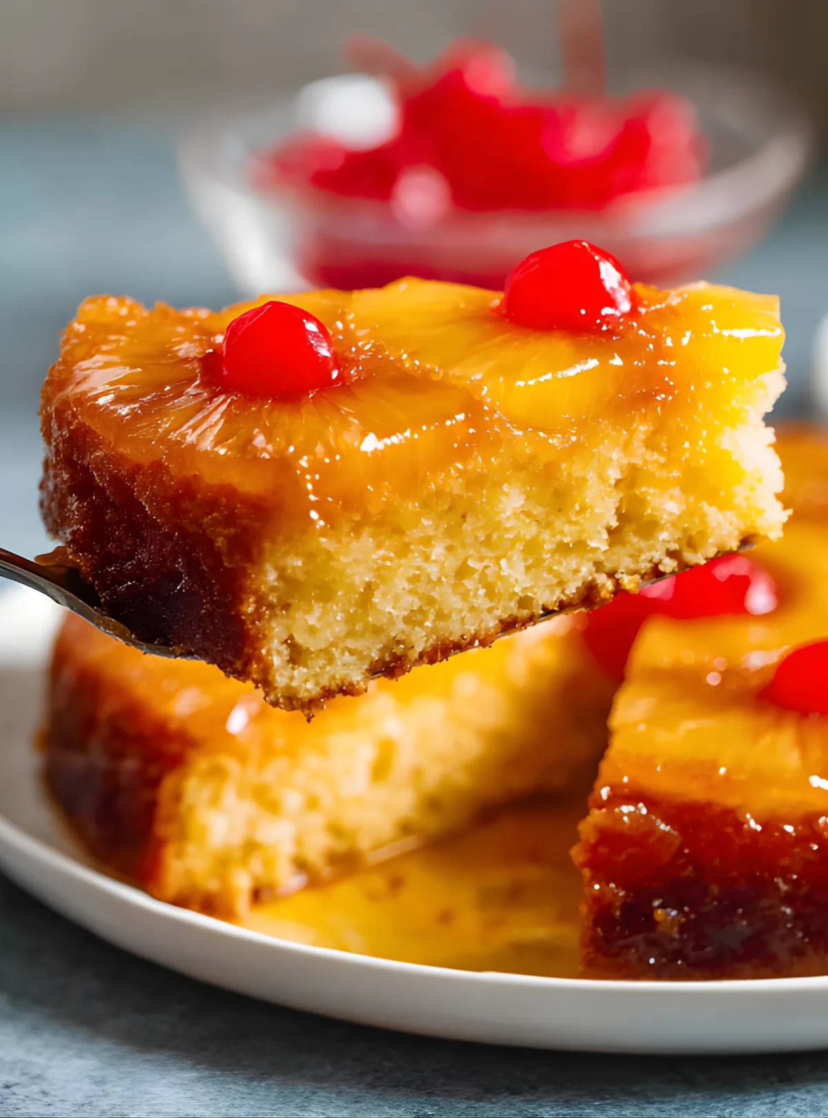 Pineapple cake slice