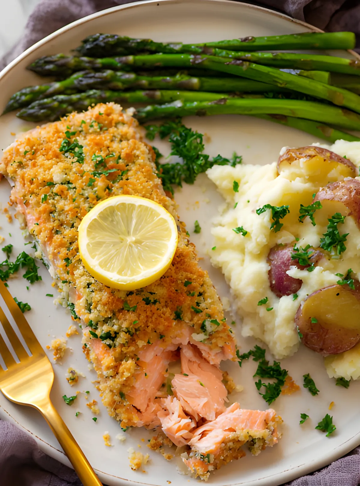 Garlic Parmesan Crusted Salmon Baked In Foil - Easy Recipes