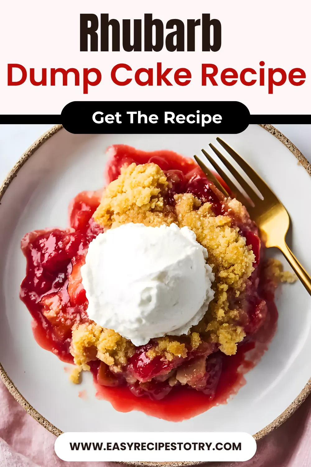 Rhubarb Dump Cake recipe