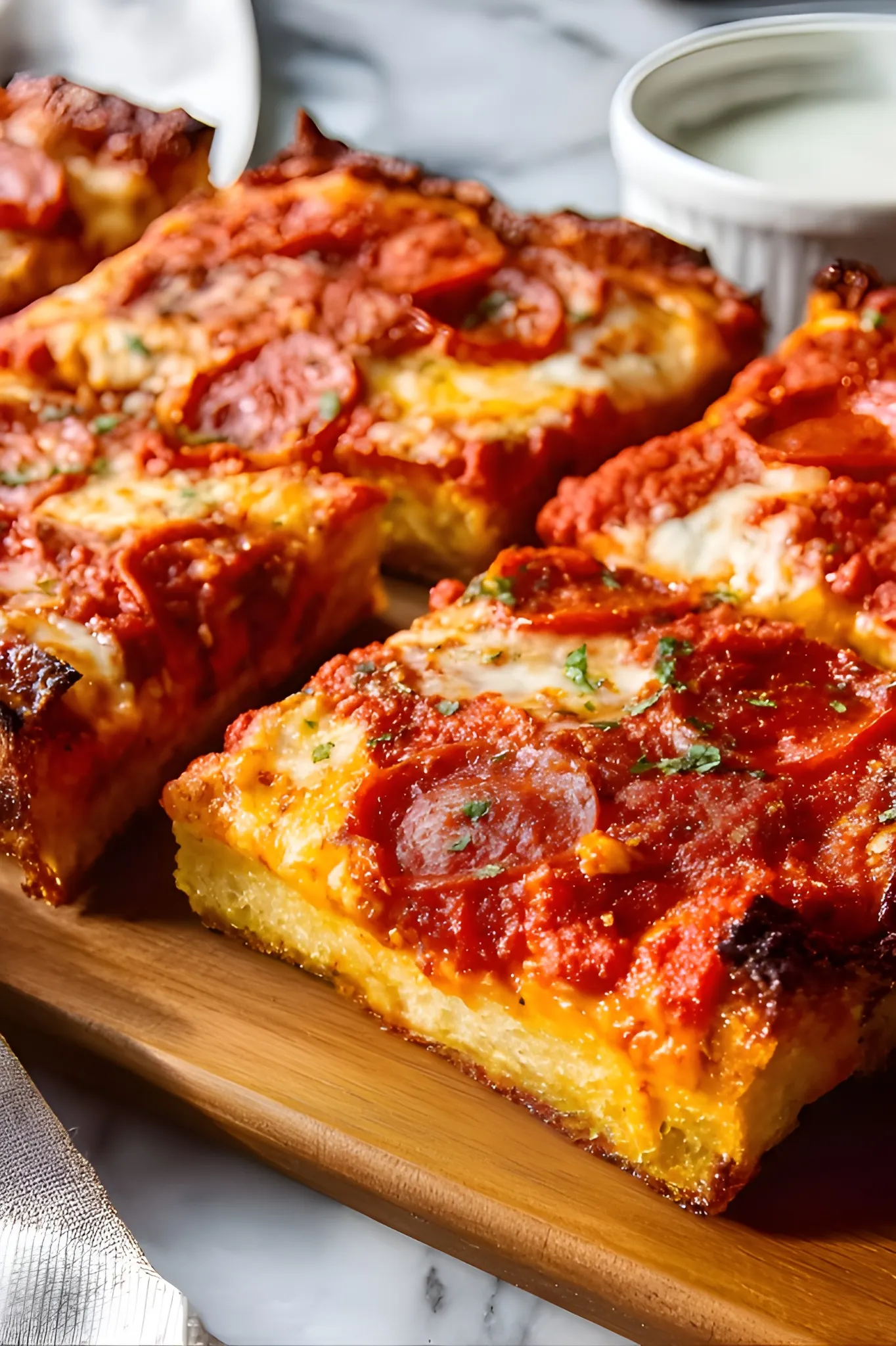 detroit style pizza squares