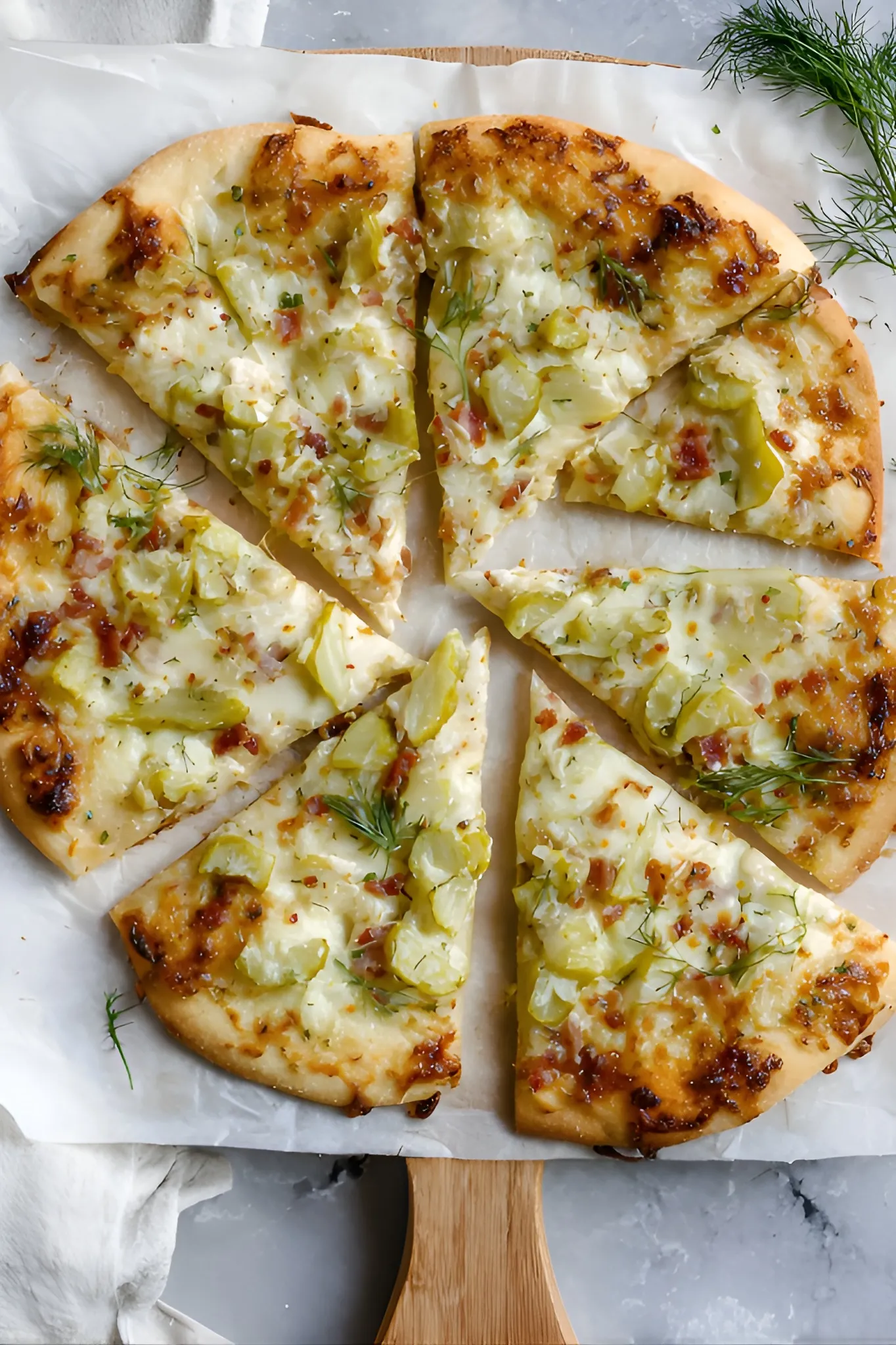 dill pickle pizza slice