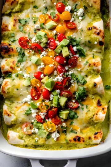 green chicken enchiladas