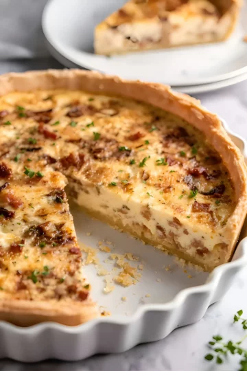 quiche slice salad