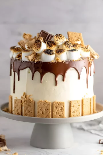smores layer cake whole