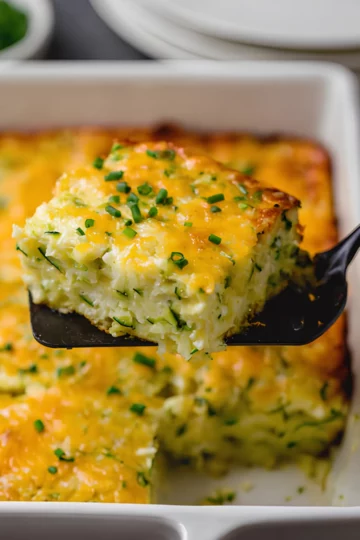 Cheesy zucchini casserole lift