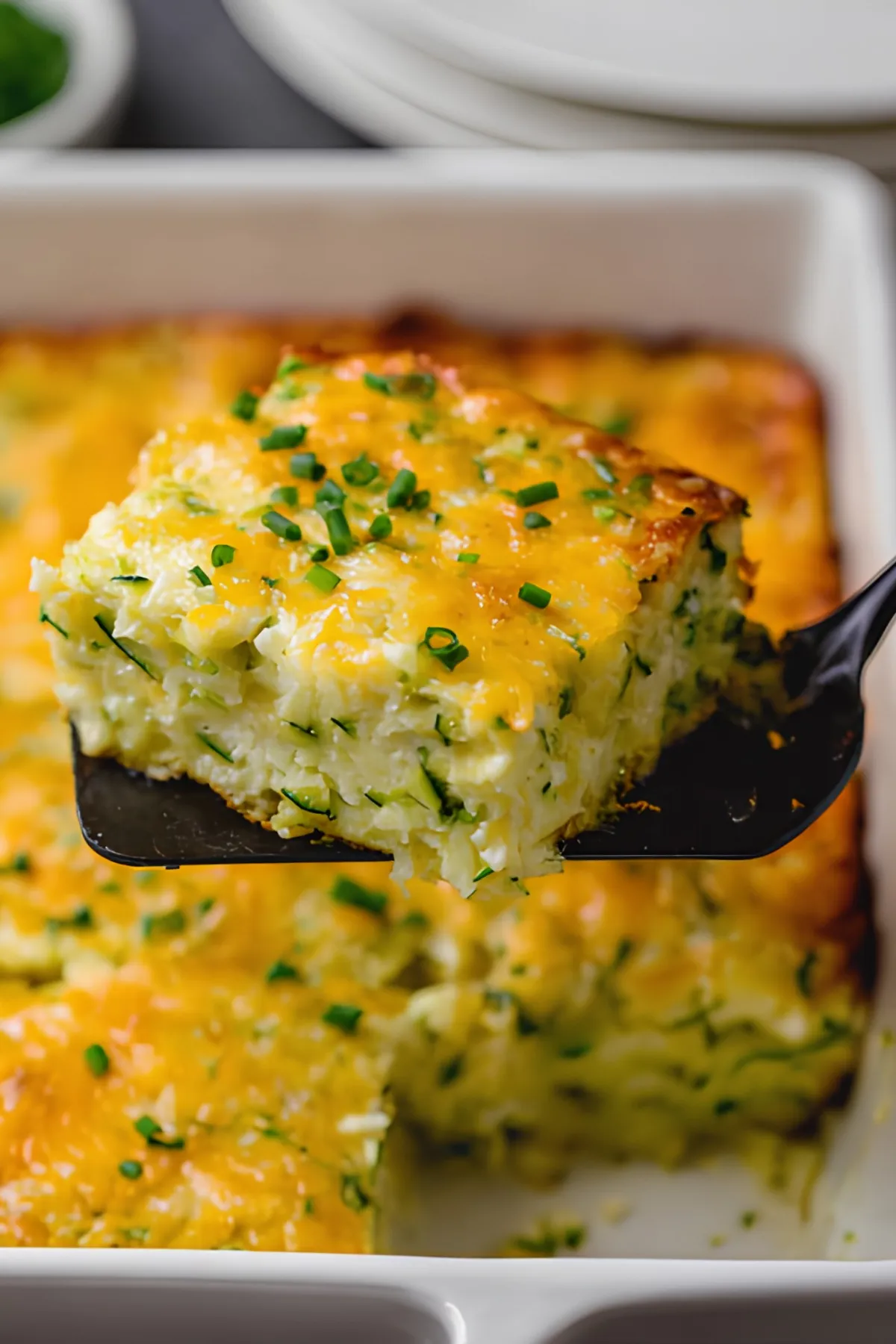 Cheesy zucchini casserole lift