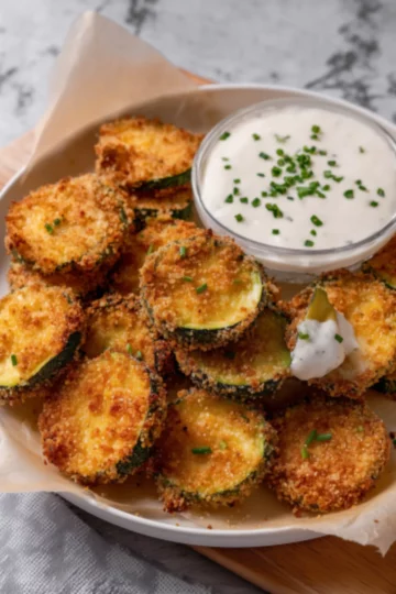 Crispy zucchini chips