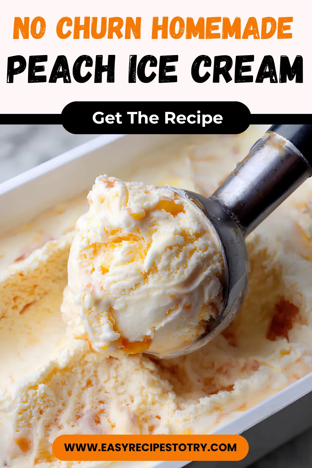 No-churn homemade peach ice cream RECIPE