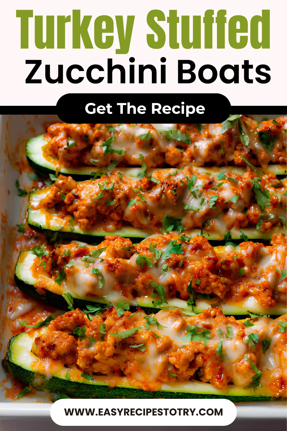 Turkey Stuffed Zucchini Boats